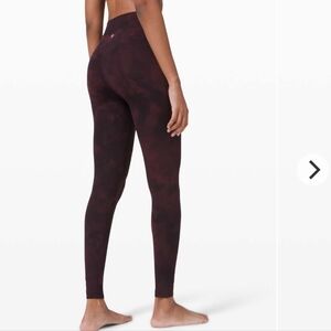 Lululemon Align Pant Diamond Dye Diamond Dye Cassis Black 2